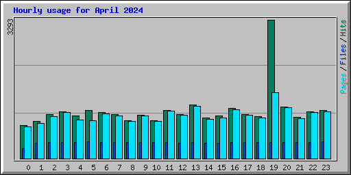 Hourly usage for April 2024