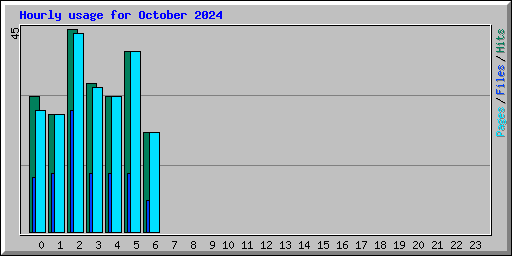 Hourly usage for October 2024